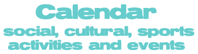 calendar of activities and events
