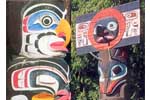 There are many beautiful totem poles in Vancouver